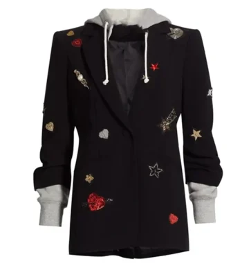 Kirsten Storms General Hospital Embellished Hooded Jacket