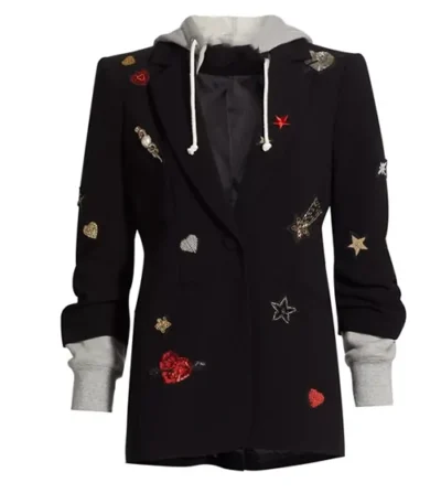 Kirsten Storms General Hospital Embellished Hooded Jacket