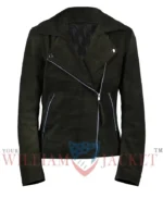 General Hospital Kristina Davis Suede Moto Jacket