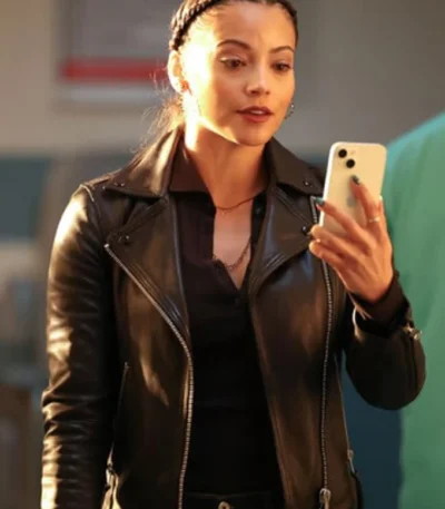 Lacey Quinn Found Black Biker Jacket