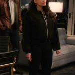 Lacey Quinn Found S02 Black Bomber Jacket