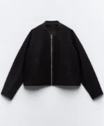 Lacey Quinn Found S02 Black Bomber Jacket