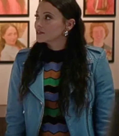 Lacey Quinn Found S02 Blue Leather Jacket