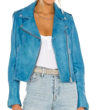 Lacey Quinn Found S02 Blue Leather Jacket
