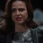 Lana Parrilla Once Upon a Time S05 Black Leather Jacket