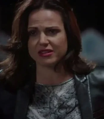 Lana Parrilla Once Upon a Time S05 Black Leather Jacket