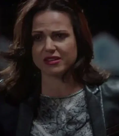 Lana Parrilla Once Upon a Time S05 Black Leather Jacket