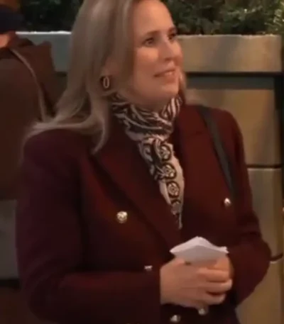 Laura Collins General Hospital Wool Long Coat