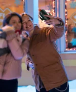Let It Snow Liv Hewson Brown Jacket