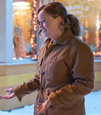 Let It Snow Liv Hewson Brown Jacket