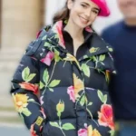 Lily Collins Emily In Paris Emily Cooper Puffer Jacket
