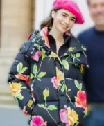 Lily Collins Emily In Paris Emily Cooper Puffer Jacket