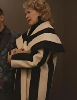 Linda Emond Only Murders In The Building S03 Striped Coat