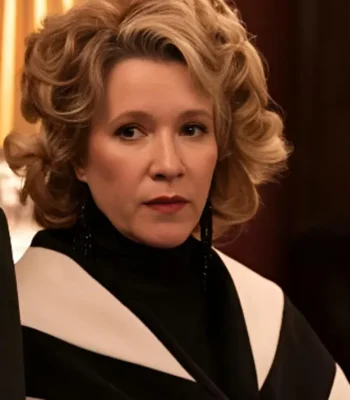 Linda Emond Only Murders In The Building S03 Striped Coat
