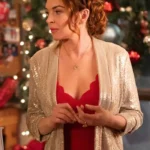 Lindsay Lohan Falling For Christmas Sequin Blazer