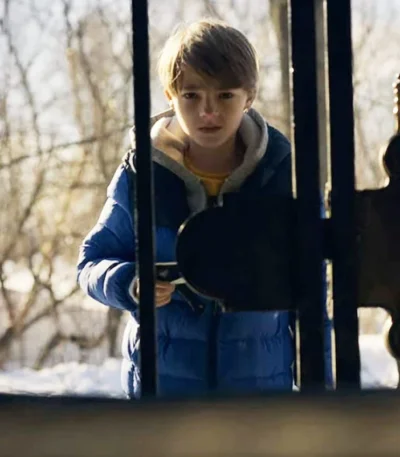 Locke and Key Bode Locke Blue Hooded Puffer Jacket