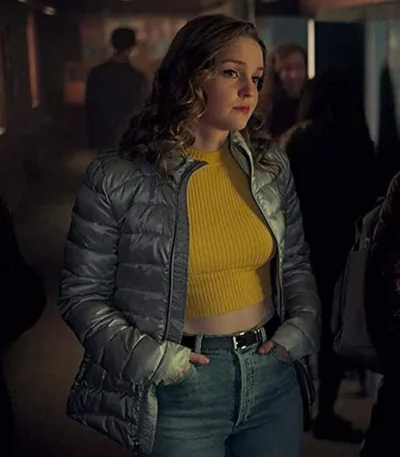 Locke and Key Eden Hawkins Grey Puffer Jacket