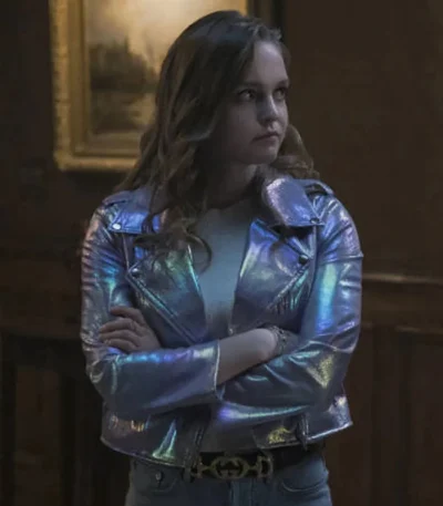 Locke and Key Hallea Jones Shining Leather Jacket