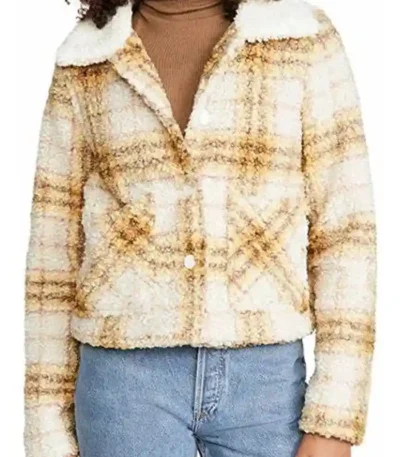 Locke and Key S02 E05 Emilia Jones Plaid Sherpa Jacket