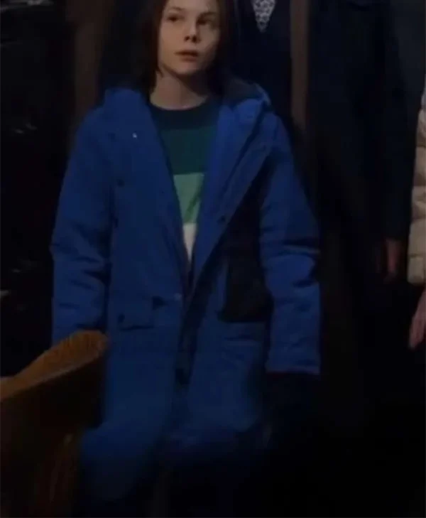 Logan Pierce Mystery on Mistletoe Lane Blue Hooded Jacket
