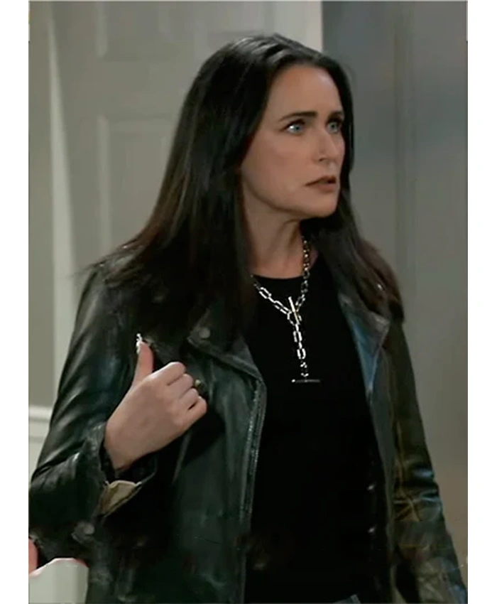 Lois Cerullo General Hospital Black Leather Jacket Lois Cerullo General Hospital Black Leather Jacket