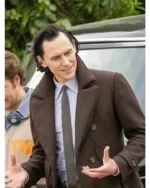Loki S02 Tom Hiddleston Brown Peacoat