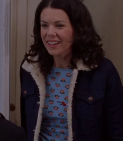 Lorelai Gilmore Gilmore Girls Denim Sherpa Jacket