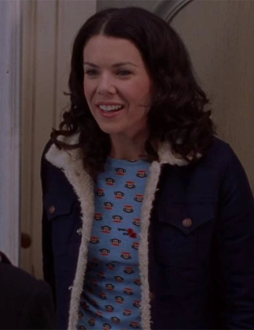 Lorelai Gilmore Gilmore Girls Denim Sherpa Jacket Lorelai Gilmore Gilmore Girls Denim Sherpa Jacket