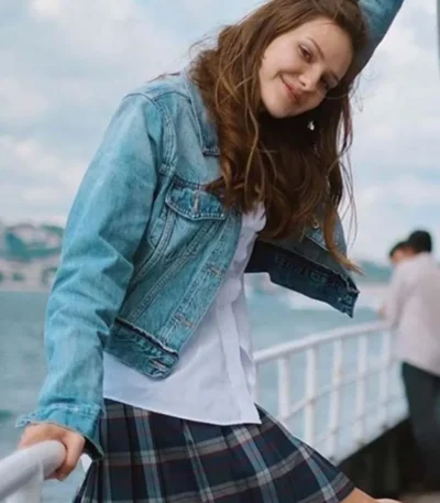 Love 101 Eda Blue Cropped Denim Trucker Jacket