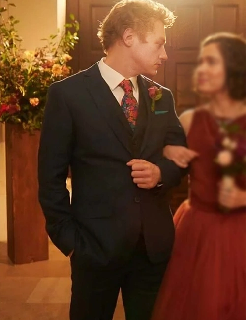 Love At First Sight 2023 Ben Hardy Blue Suit Love At First Sight 2023 Ben Hardy Blue Suit