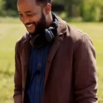 Love Hacks Romaine Waite Brown Cotton Jacket