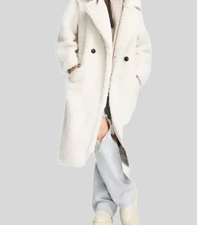 Love Is Blind S04 Bliss Poureetezadi Sherpa Fur Coat