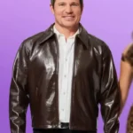 Love Is Blind Nick Lachey Brown Leather Jacket