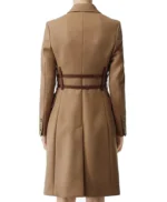 Love Life Anna Kendrick Brown Trench Wool Coat