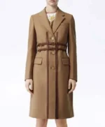Love Life Anna Kendrick Brown Trench Wool Coat