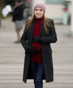 Love Life Darby Carter Black Wool Trench Coat