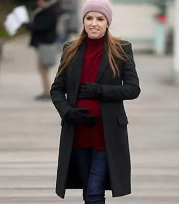 Love Life Darby Carter Black Wool Trench Coat