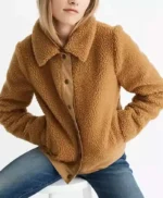 Love Life Darby Carter Brown Fur Jacket