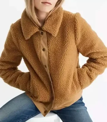 Love Life Darby Carter Brown Fur Jacket