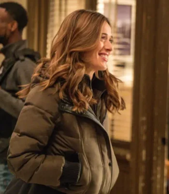 Chicago P.D. S07 Marina Squerciati Black Bomber Jacket