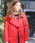 Love Life Darby Carter Red Wool Trench Coat