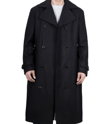 Love Life Jim Black Double Breasted Wool Coat