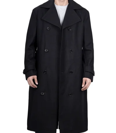 Love Life Jim Black Double Breasted Wool Coat