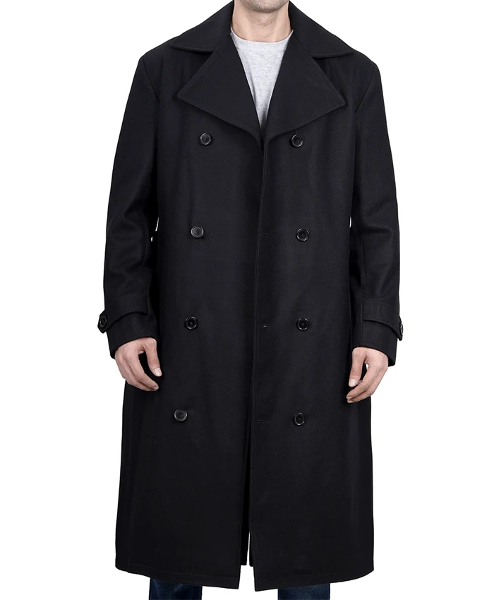 Love Life Jim Black Double Breasted Wool Coat Love Life Jim Black Double Breasted Wool Coat