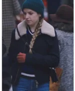 Love Life S01 EP09 Darby Carter Blue Bomber Jacket