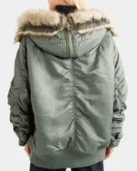 Love Life Sara Yang Green Parka Hooded Jacket