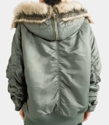 Love Life Sara Yang Green Parka Hooded Jacket