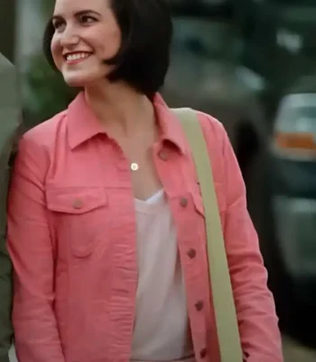 Love Served Here Eva Tavares Pink Denim Jacket