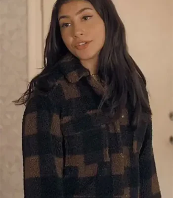 Love, Victor S03 Pilar Salazar Brown Checkered Jacket