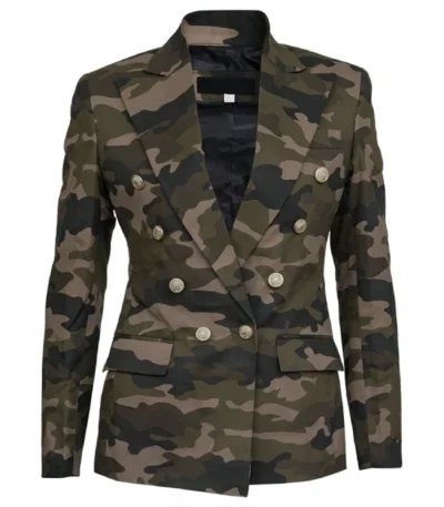 Love Victor S03 Rachel Hilson Camouflage Blazer